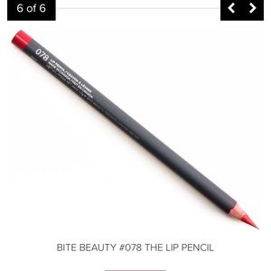 NEW Bite Beauty The Lip Pencil #078 Vibrant Bright Red Cool Matte Lip Liner NWT